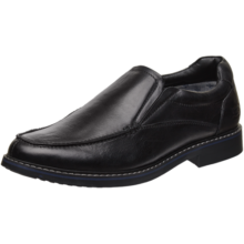 斯凯奇（Skechers）男鞋 男士商务休闲鞋 时尚舒适轻质休闲鞋 66404 黑色/BLK 42