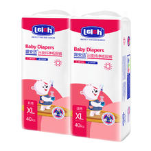 88VIP会员：lelch 露安适 纯净 婴儿日用纸尿裤 XL40片*2包