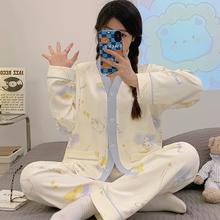 夏季月子服带胸垫产后纯棉薄款