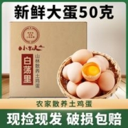 白荡里 40枚白荡里正宗农家散养新鲜土鸡蛋柴鸡蛋营养健康50g