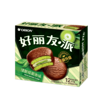 好丽友（orion）派 营养早餐蛋糕点心零食 巧克派清新抹茶派12枚432g/盒