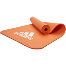adidas 阿迪达斯瑜伽垫男女加厚运动健身训练垫仰卧起坐防滑减震舞蹈垫 太阳橙色「厚7mm 」