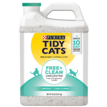 泰迪 TIDY CATS 无香除臭结团猫砂20磅9.07kg 美国进口膨润土猫沙