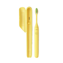 飞利浦 (PHILIPS) ONE系列 HY1100 电动牙刷 电池式旅行便携电动牙刷 柠檬黄