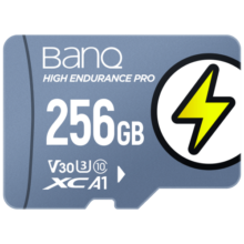 banq 256GB TF（MicroSD）存储卡 U3 V30 A1 4K V60Pro版 行车记录仪&家庭监控摄像头专用内存卡 读速100MB/s139.9元 (月销1w+)