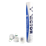 威克多（VICTOR）羽毛球12只装比赛3号球耐打金黄系列鸭毛球业余比赛练习球 粉胜利 金黄1号【1桶装】 1筒