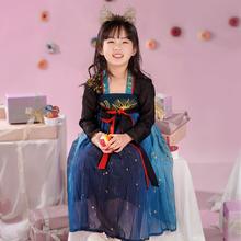 重回汉唐 小南时叙儿童改良齐胸连衣裙原创汉服女童夏季薄款亲子款