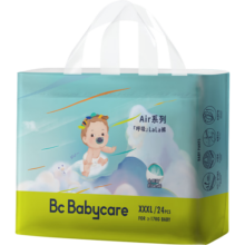 bc babycareAir pro新升级呼吸裤 婴儿尿不湿   bbc纸尿裤 新老包装随机发 XXXL24片（拉拉裤）