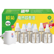 榄菊 电蚊香液6瓶300晚+加热器 无香型电热蚊香液电蚊香灭蚊驱蚊液
