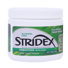 STRIDEX 美国水杨酸棉片祛痘刷闭口酸 祛粉刺黑头控油面部去角质清洁毛孔 温和型0.5%浓度【两罐装】