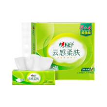 京东PLUS：心相印  抽纸【肖战同款】云感柔肤 M码 3层78抽12包 纸巾 柔厚亲肤