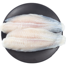 PLUS会员：Dragonet fish 小龙鱼 良满鲜 巴沙鱼柳净重1kg*4件