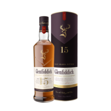 格兰菲迪（GLENFIDDICH）15年苏格兰斯佩赛区单一麦芽威士忌洋酒礼盒700ml