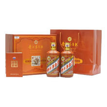 MOUTAI 茅台 酒 53度龙年茅台生肖 酱香型白酒375mL*2瓶 礼盒装 53度 375mL 1盒