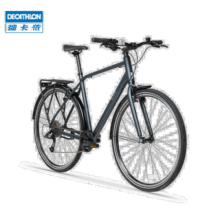 迪卡侬长途距离城市旅行车公路车自行车LD500铝合金变速骑行 石墨灰L(1.75米~1.84米)