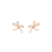 施华洛世奇（SWAROVSKI）三八妇女节礼物 施华洛世奇 VOLTA 耳钉 小小心“丝”生日礼物女 镀玫瑰金色 5647572