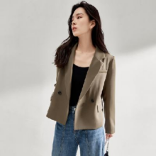 24日10点：DUIBAI 对白 女式短款西服外套 DDX015