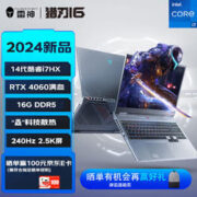 12日10点：ThundeRobot 雷神 猎刃16 16英寸游戏本（i7-14650HX、16GB、512GB、RTX 4060、2.5K@240Hz）