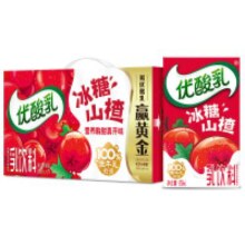 再降价、需入会、PLUS会员、掉落券：伊利优酸乳冰糖山楂味250ml*24盒/箱