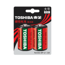 plus会员：东芝（TOSHIBA）1号大号电池2粒R20SG