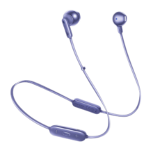 JBL TUNE215BT 无线蓝牙耳机 半入耳式运动耳麦 5.0高效传输 Type-C极速充电 丁香紫