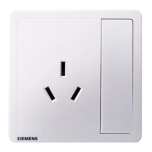西门子开关插座 16A三孔带开关插座面板致典 空调热水器适用 雅白色18.6元 (券后省2,月销1w+)