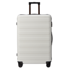 90分行李箱24英寸商务拉杆箱旅行箱大容量密码箱托运箱子莱茵河白色