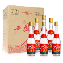 西凤陕西凤香型45度375纯粮酒整箱西风七两半光瓶自饮白酒 45度 375mL 6瓶