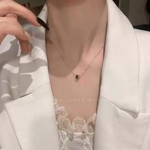柔润 黑色小蛮腰项链女轻奢小众气质精致脖颈链2023年新款高级感锁骨链