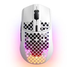 赛睿（SteelSeries）洞洞鼠系列 Aerox 3 无线/蓝牙游戏鼠标  三模连接 IP54防护 68g轻量化 哑光面 雪白色