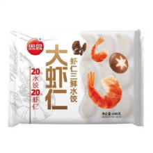 思念 虾仁三鲜水饺400g40.1元（13.37元/件）
