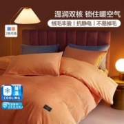 BLISS 百丽丝 集团旗下百丽丝家纺牛奶绒三/四件套双面绒毛被套床单床上套件