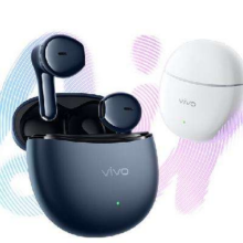 PLUS会员：vivo TWS Air2 半入耳式真无线动圈降噪蓝牙耳机 夜蓝