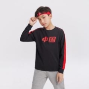 限尺码：ANTA 安踏 男童棉质长T中大童上衣儿童打底衫春季长袖衫