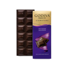 歌帝梵（GODIVA）醇享系列72%黑巧克力砖 排块90g 原装进口零食送男女友生日礼物49元
