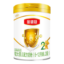 伊利奶粉2段金领冠育护较大婴儿配方奶粉900克