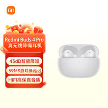 Redmi 红米 Buds 4 Pro 入耳式真无线双动圈主动降噪蓝牙耳机 镜湖白