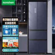 Ronshen 容声 456升变频一级能效法式多门四门冰箱家用风冷玻璃BCD-456WD11MPC全空间净化