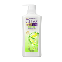 清扬（CLEAR）去屑控油清爽洗发水 控油清爽型白瓶柠檬头皮500g 洗头膏C罗