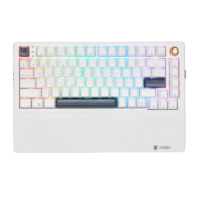 黑峡谷（Hyeku） E2sPro 82键无线蓝牙三模客制化机械键盘热插拔gasket自定义旋钮PBT键帽 星光白 黑莓冰淇淋轴