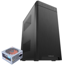 大水牛（BUBALUS）商智U2+劲强250W 台式主机电脑机箱电源商务家用办公套装（支持M-ATX主板/支持背线）