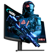 再降价、微信小程序：TITAN ARMY 泰坦军团 C34CHR 34英寸VA曲面显示器（3440×1440、144Hz、99%sRGB、HDR400）