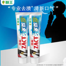 LION 狮王 渍脱多效去烟渍牙膏含氟成人牙膏 薄荷香型 150g 2支