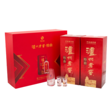 泸州老窖 特曲 浓香型白酒 52度500ml*2瓶 老字号 礼盒装（节日送礼）