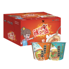 Plus会员:统一 巧面馆辣的巴适组合麻辣笋子6+藤椒牛6整箱（需买3件）
