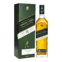 尊尼获加（JOHNNIE WALKER）绿方绿牌15年 苏格兰 调和型威士忌进口洋酒 750ml319元