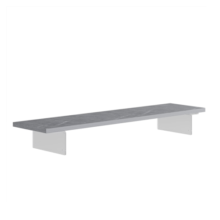 富禾显示器增高架电脑支架显示屏托架底座垫高架桌面置物架实木桌搭 【推荐：亚克力】白色80cm