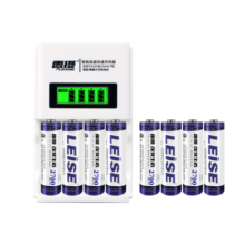 雷摄（LEISE）充电电池5号五号8节智能液晶套装(8节5号2700毫安电池+4槽液晶充电器）适用:麦克风/玩具#915A