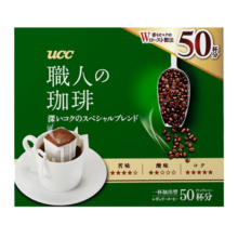 悠诗诗（UCC） 日本进口 滴滤式职人挂耳咖啡粉 研磨烘焙黑咖啡 深厚浓郁50p（24.7.21到期）