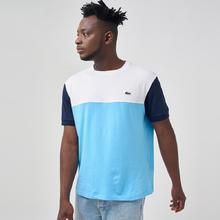 LACOSTE 拉科斯特 韩国Lacoste T恤 棉 彩色模块 水手领 短袖T恤 象
